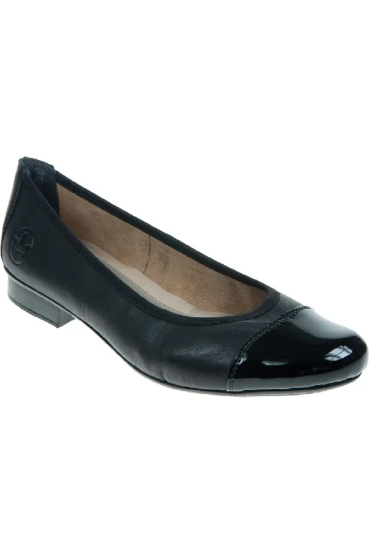 Rieker Ladies 51998-00 black ballerina