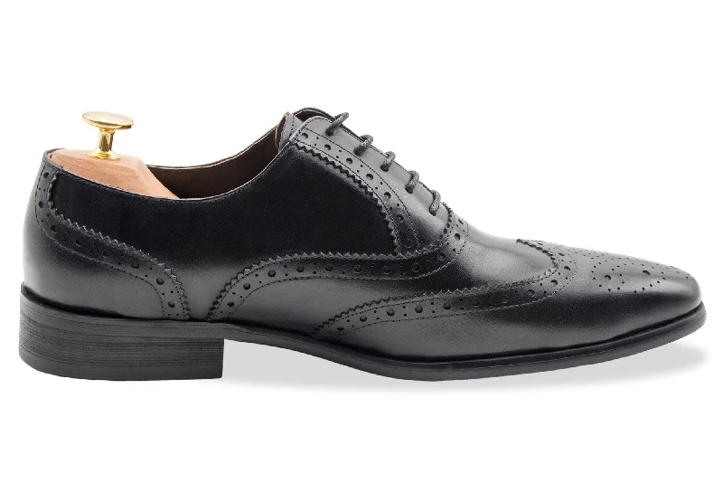 Salvador Wingtip Black Oxford