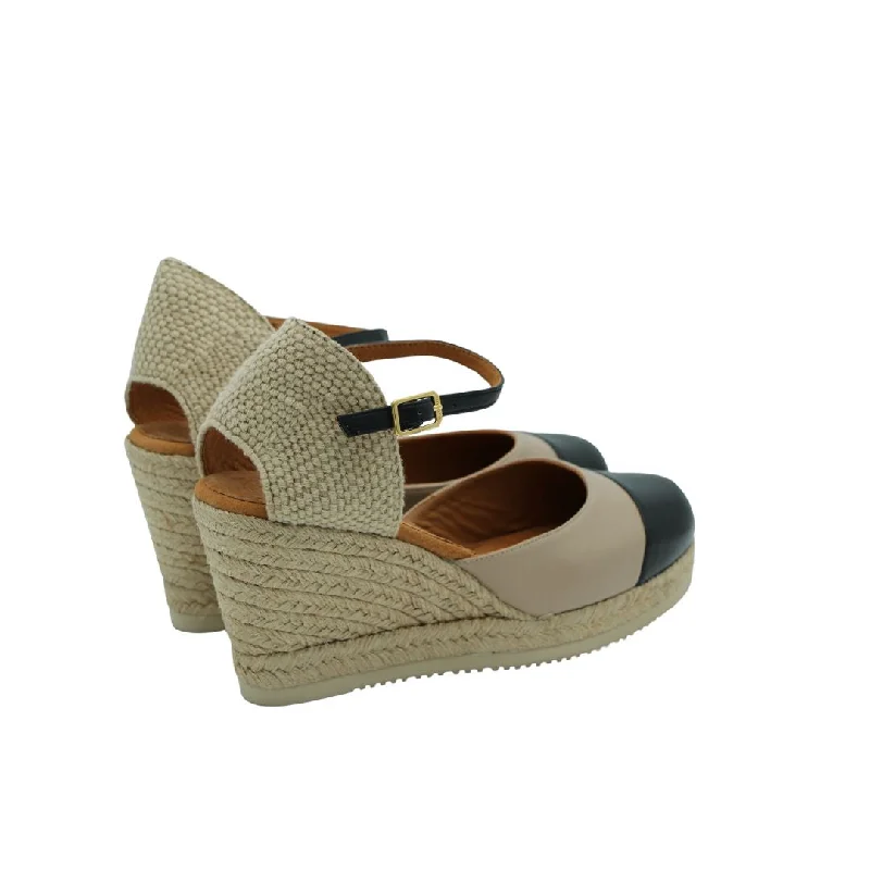 UNISA  Camel and Black Espadrille CAVA