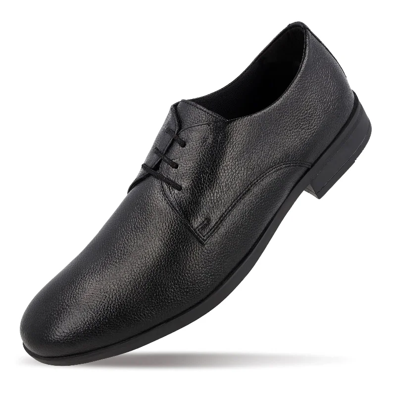 Walkaroo Leather Men formals Shoes - WF6051 Black