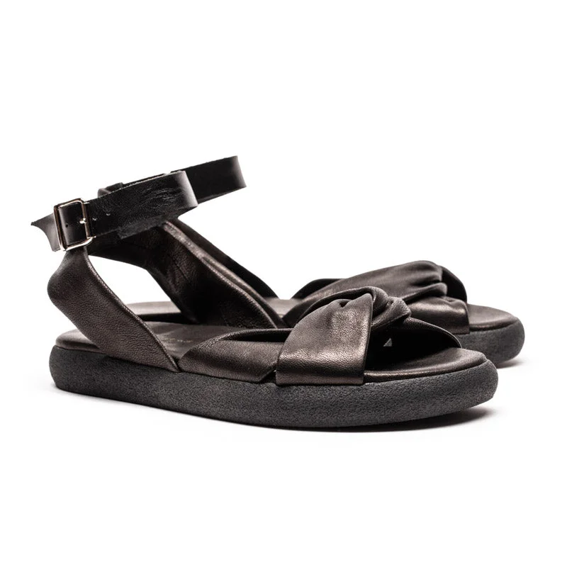 WRAP Smoke | Leather Sandals