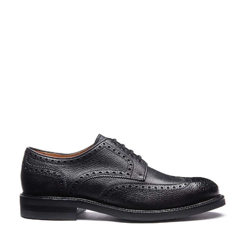 Black Grain-Calf 4 Eye Gibson Brogue Shoe