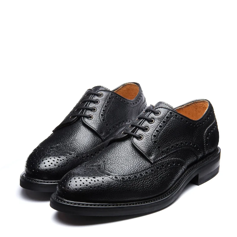 Black Grain-Calf 4 Eye Gibson Brogue Shoe