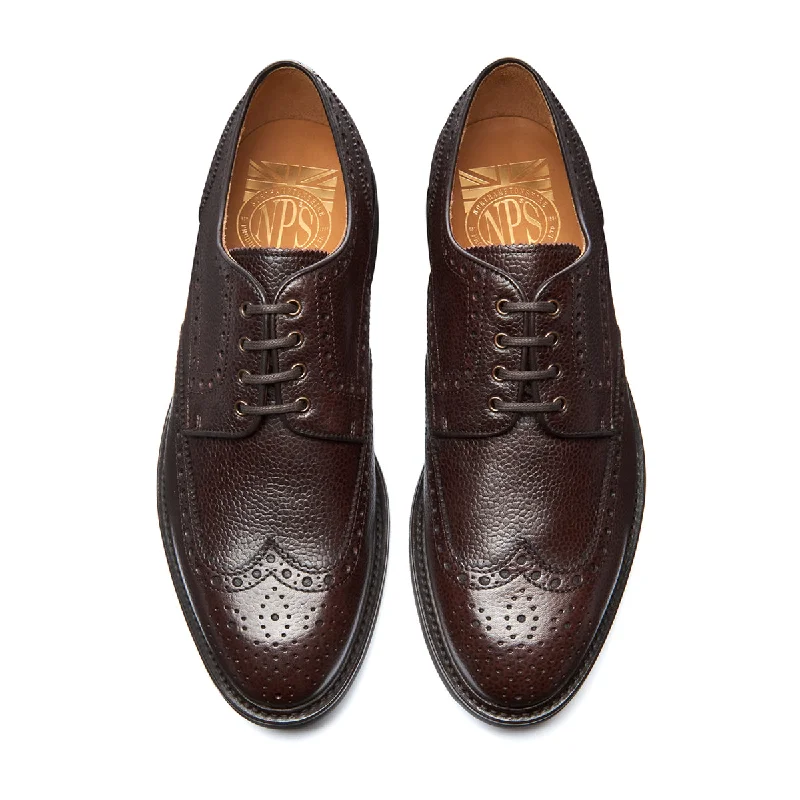 Walnut Brown Grain-Calf 4 Eye Gibson Brogue Shoe