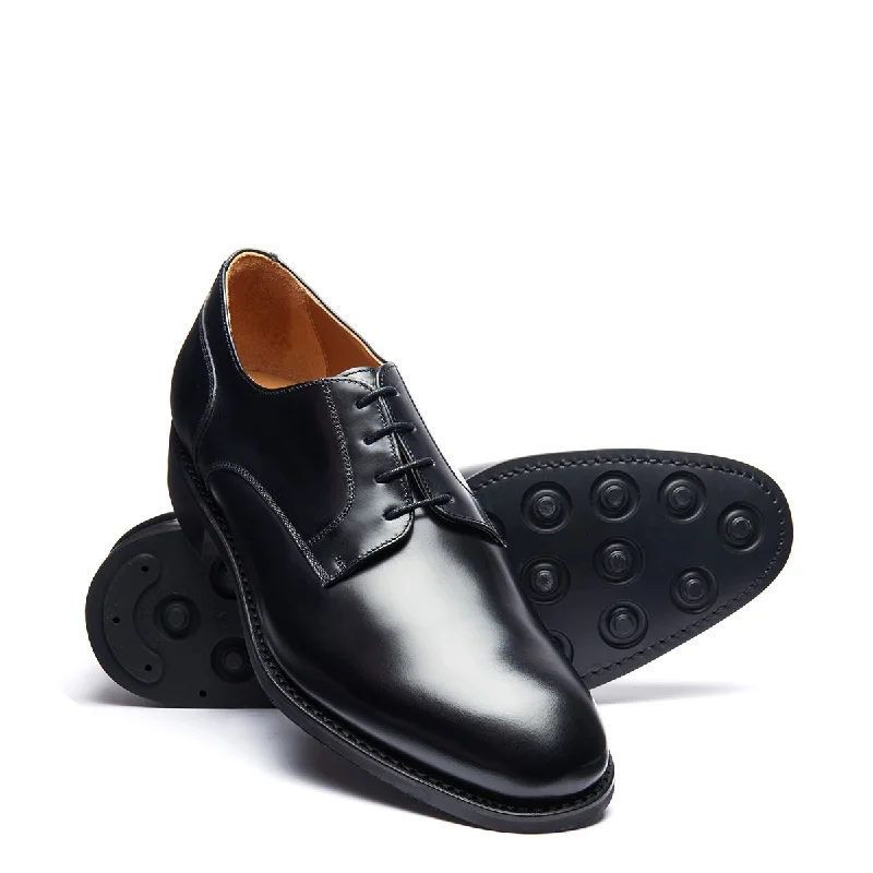 Black Hi-Shine 4 Eye Gibson Shoe