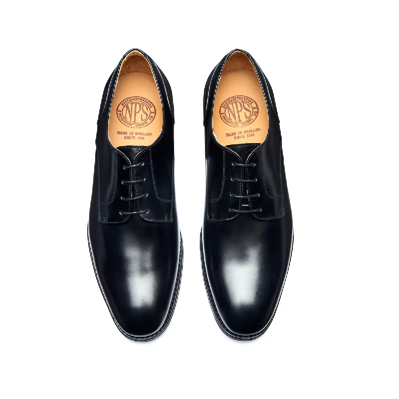 Black Hi-Shine 4 Eye Gibson Shoe