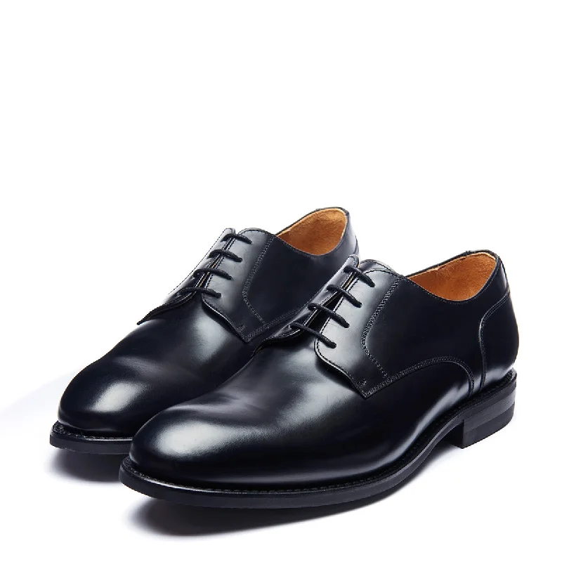 Black Hi-Shine 4 Eye Gibson Shoe