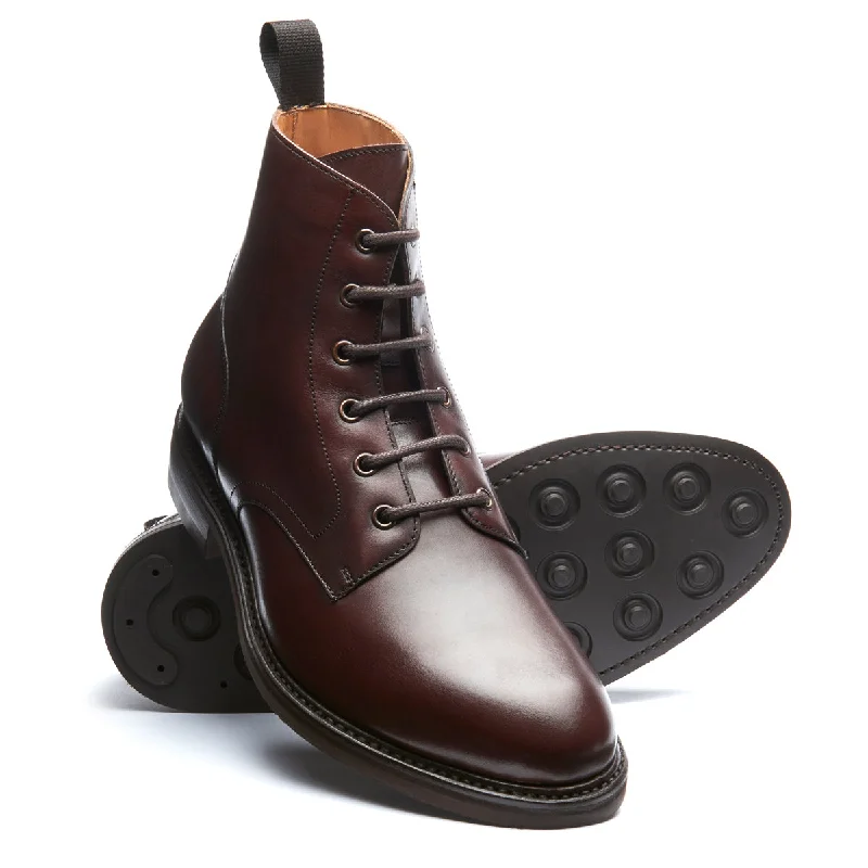 Walnut Brown Calf 6 Eye Derby Boot