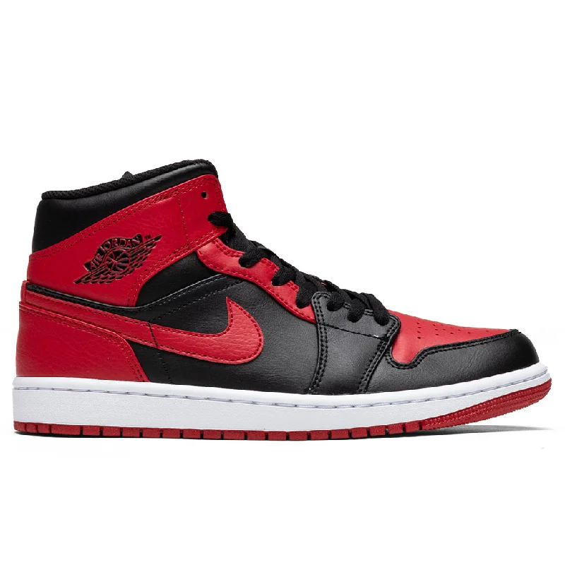 Air Jordan 1 Mid - Black/Gym Red/White