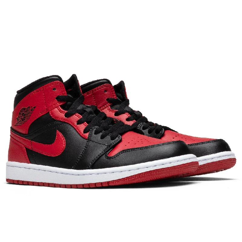 Air Jordan 1 Mid - Black/Gym Red/White