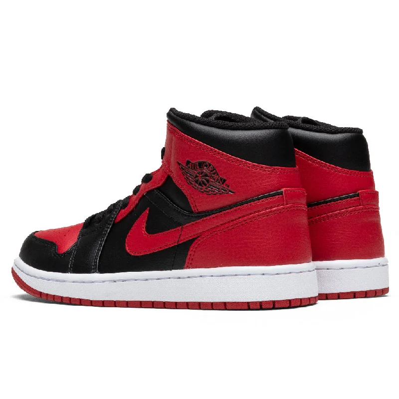 Air Jordan 1 Mid - Black/Gym Red/White