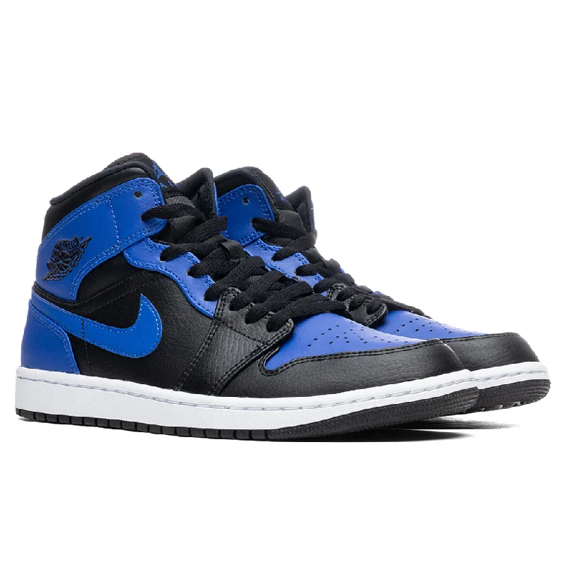 Air Jordan 1 Mid - Black/Hyper Royal