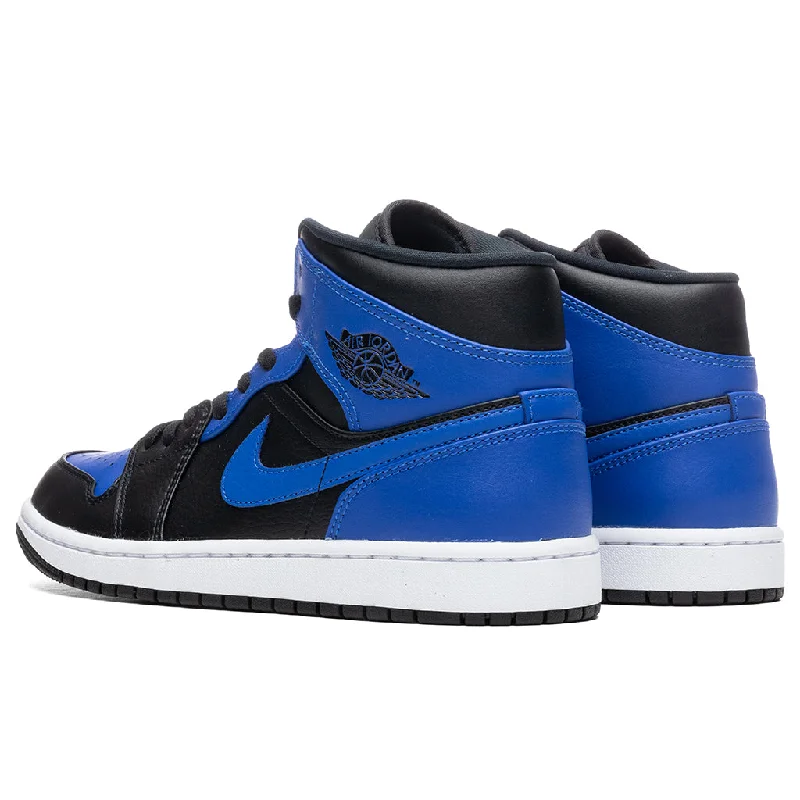 Air Jordan 1 Mid - Black/Hyper Royal