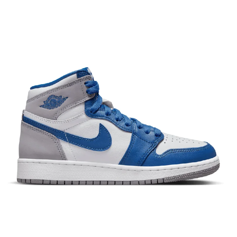 Air Jordan 1 Retro High OG (GS) - True Blue/White/Cement Grey