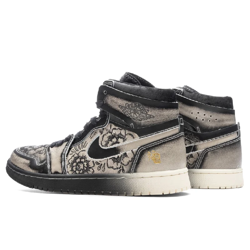 Air Jordan 1 Zoom Comfort 2 Premium 'Dia De Muertos' - Black/Pale Ivory