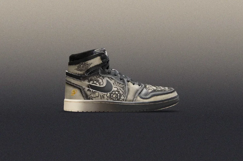 Air Jordan 1 Zoom Comfort 2 Premium 'Dia De Muertos' - Black/Pale Ivory