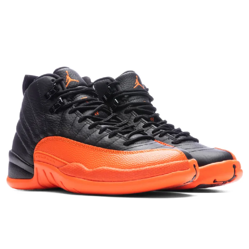 Air Jordan 12 Retro Women's - Black/Brilliant Orange/White