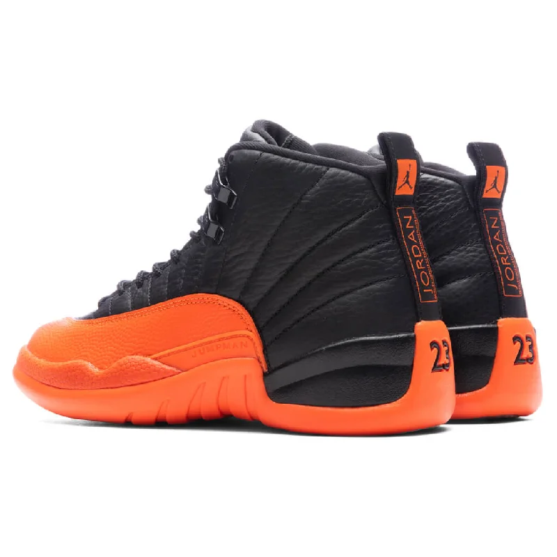 Air Jordan 12 Retro Women's - Black/Brilliant Orange/White