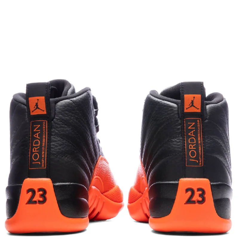 Air Jordan 12 Retro Women's - Black/Brilliant Orange/White