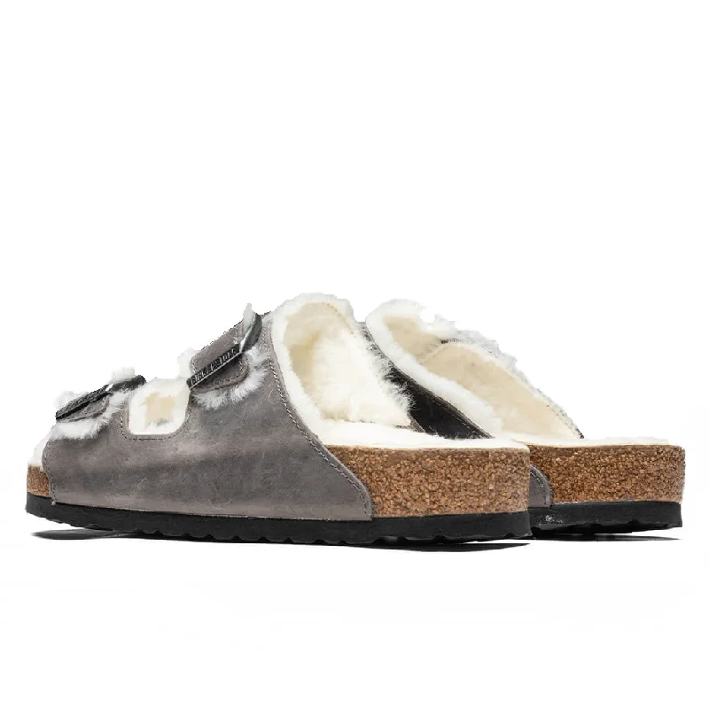 Wide Arizona Shearling - Iron Oil