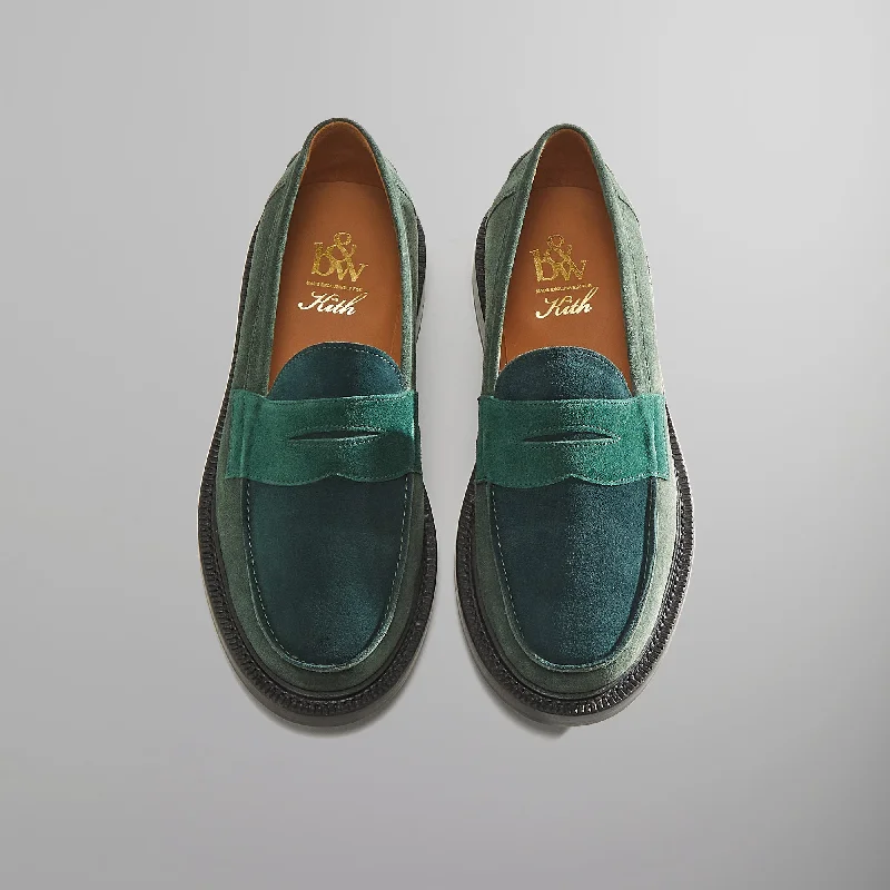 Kith for Blackstock & Weber The Ellis Penny Loafer - Green