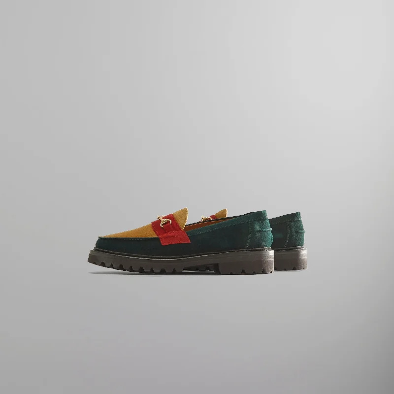 Kith for Blackstock & Weber The Mason Horse Bit Loafer - Emerald / Tan