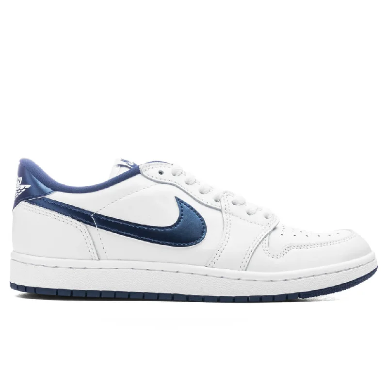 Air Jordan 1 Low 85 'Metallic Blue' - White/Navy