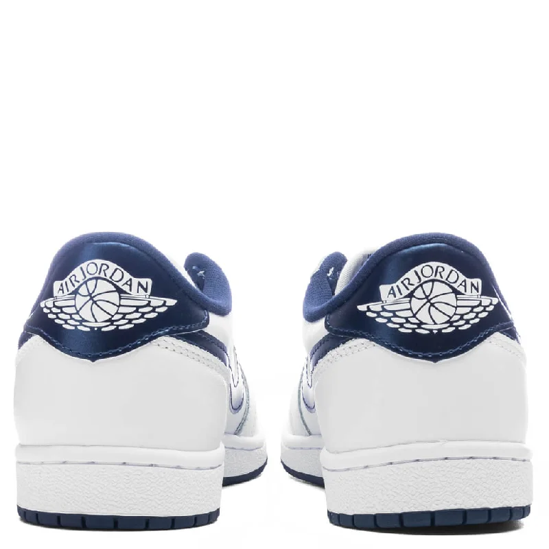 Air Jordan 1 Low 85 'Metallic Blue' - White/Navy