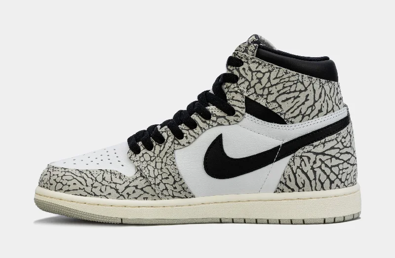 Air Jordan 1 Retro White Cement Mens Lifestyle Shoes (Grey/White) Free Shipping