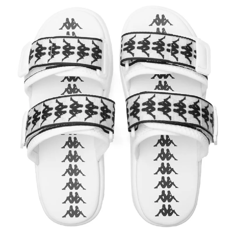 222 Banda Aster 1 Sandals - White/Black