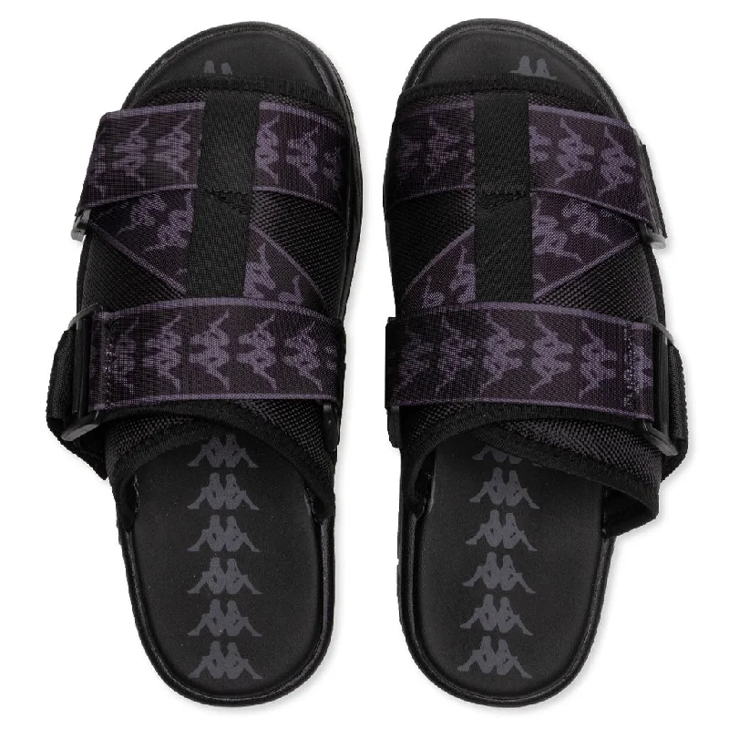 222 Banda Mitel 1 Sandals - Black/Grey DK