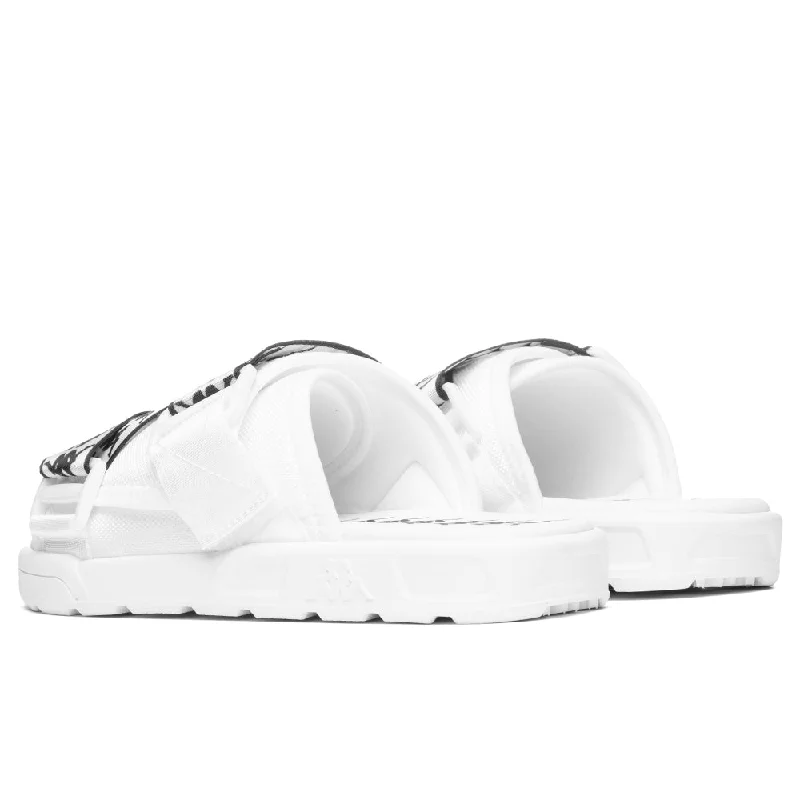 222 Banda Mitel 1 Sandals - White/Black