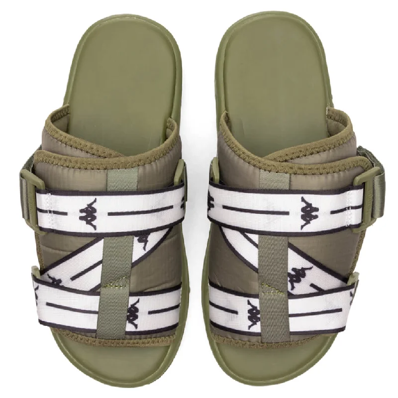 Authentic JPN Mitel 2 Sandals - Green Olive/White