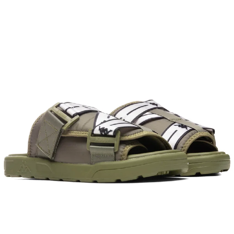 Authentic JPN Mitel 2 Sandals - Green Olive/White