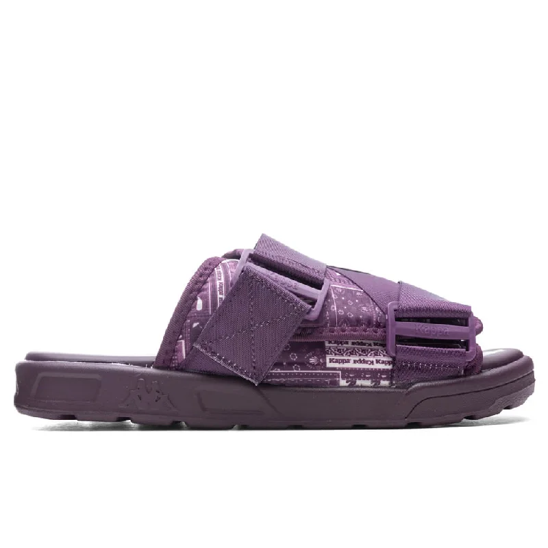 Authentic Nuuk 1 Sandals - Dark Purple/Beige Natural