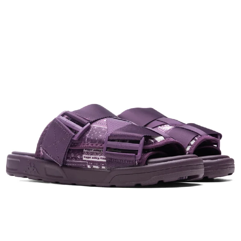 Authentic Nuuk 1 Sandals - Dark Purple/Beige Natural