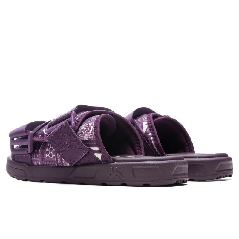 Authentic Nuuk 1 Sandals - Dark Purple/Beige Natural