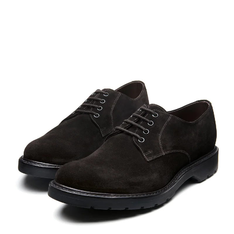 Brown Suede 4 Eye Plain Toe Gibson Shoe