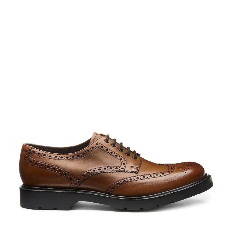 Tan Calf 5 Eye Gibson Brogue Shoe