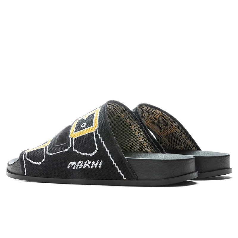 Sandal - Black/Gold