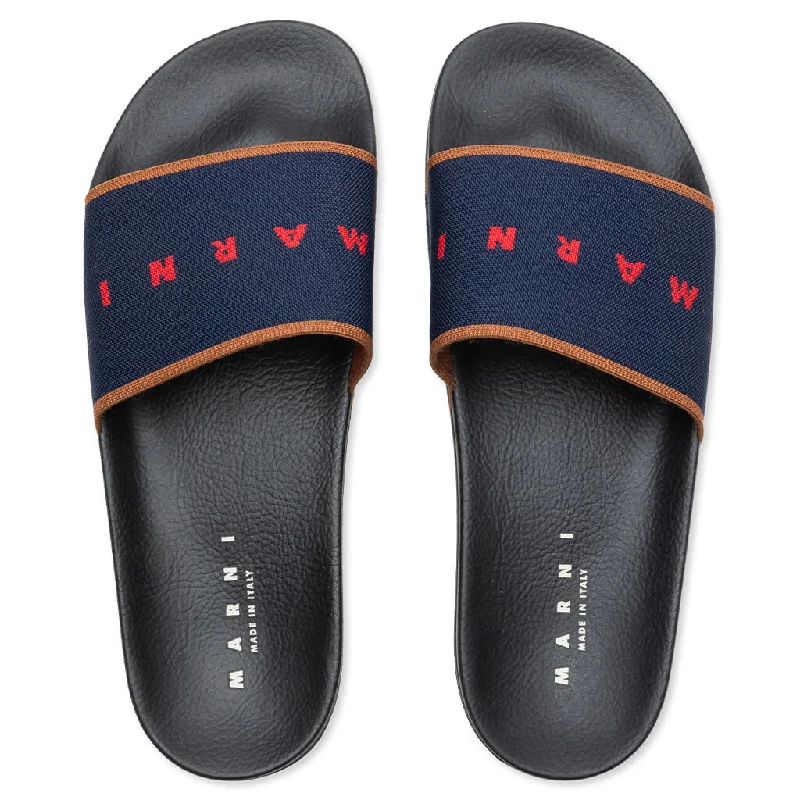 Sandal - Blue Marine/Maroon Red