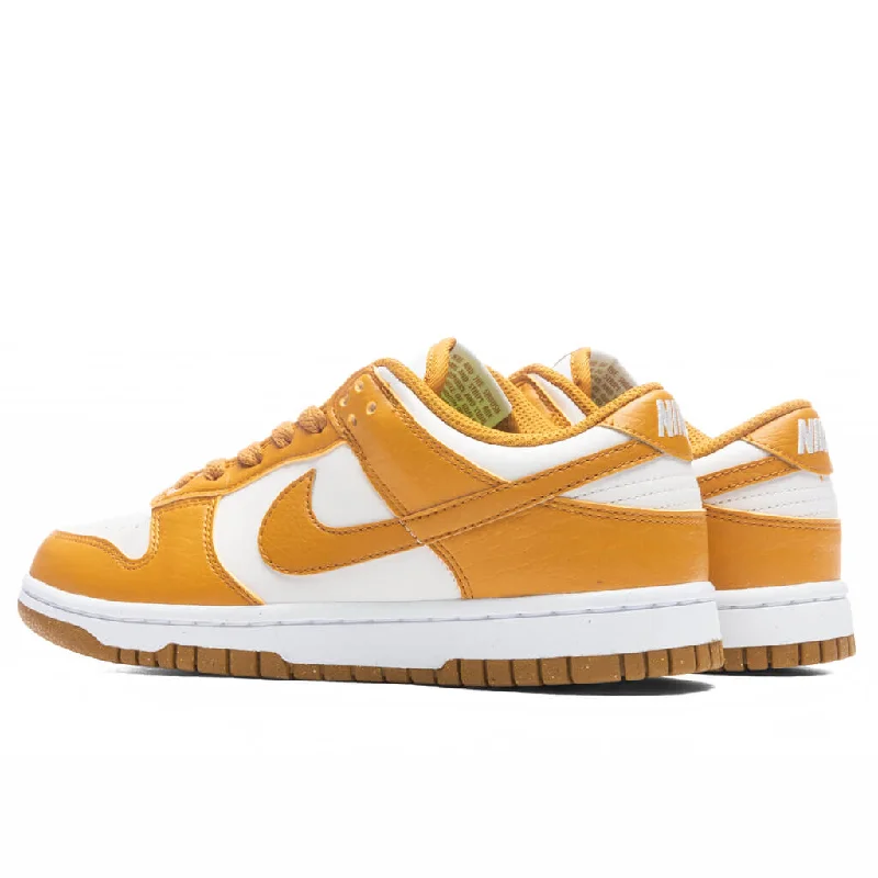 Women's Next Nature Dunk Low - Phantom/Gold Suede/White