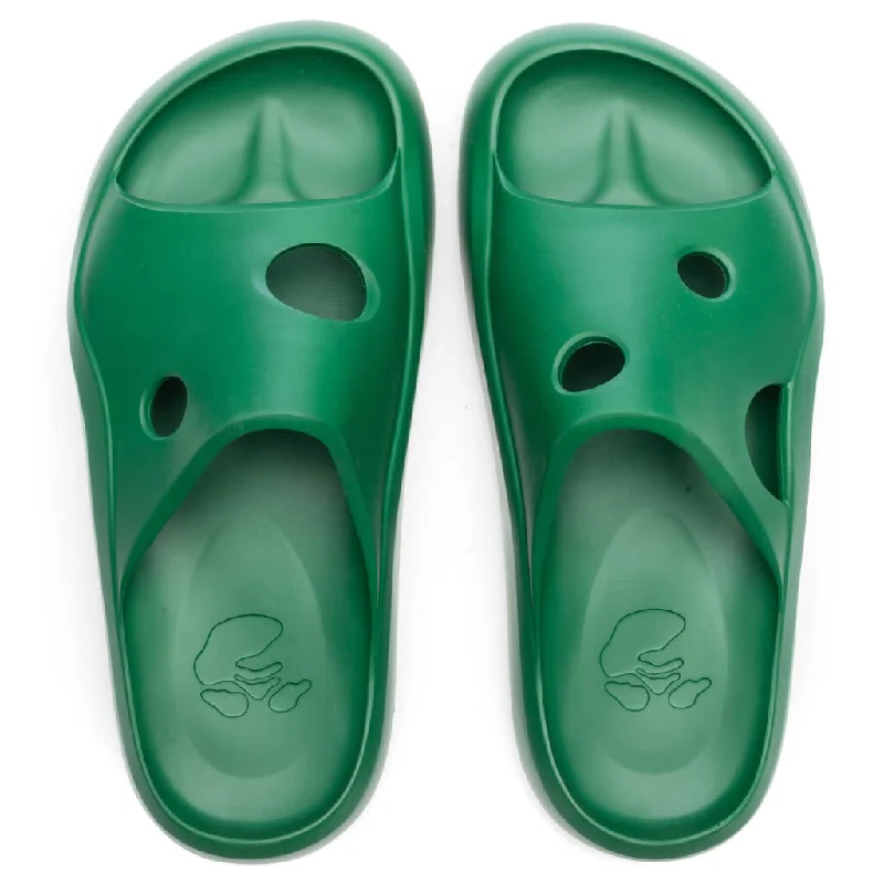 Meteor Rubber Slider - Green/Green