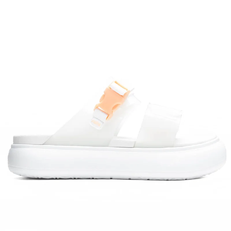 Women's Suede Mayu Sandal - White/Nimbus Cloud/Fizzy Melon