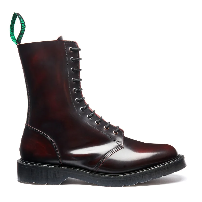 Burgundy Rub-Off 11 Eye Astronaut Boot