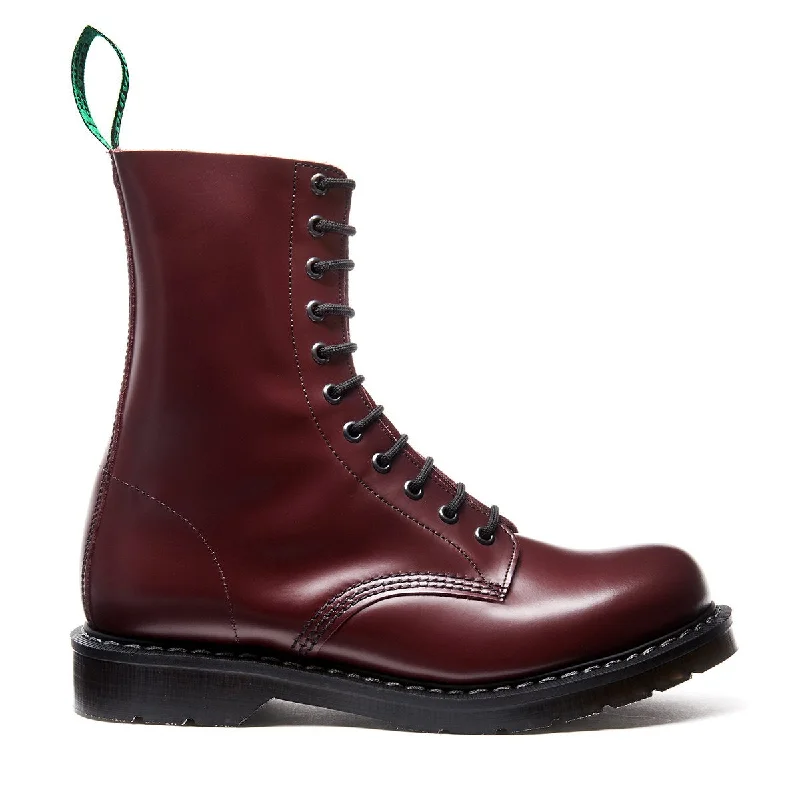 Oxblood Hi-Shine 11 Eye Derby Boot