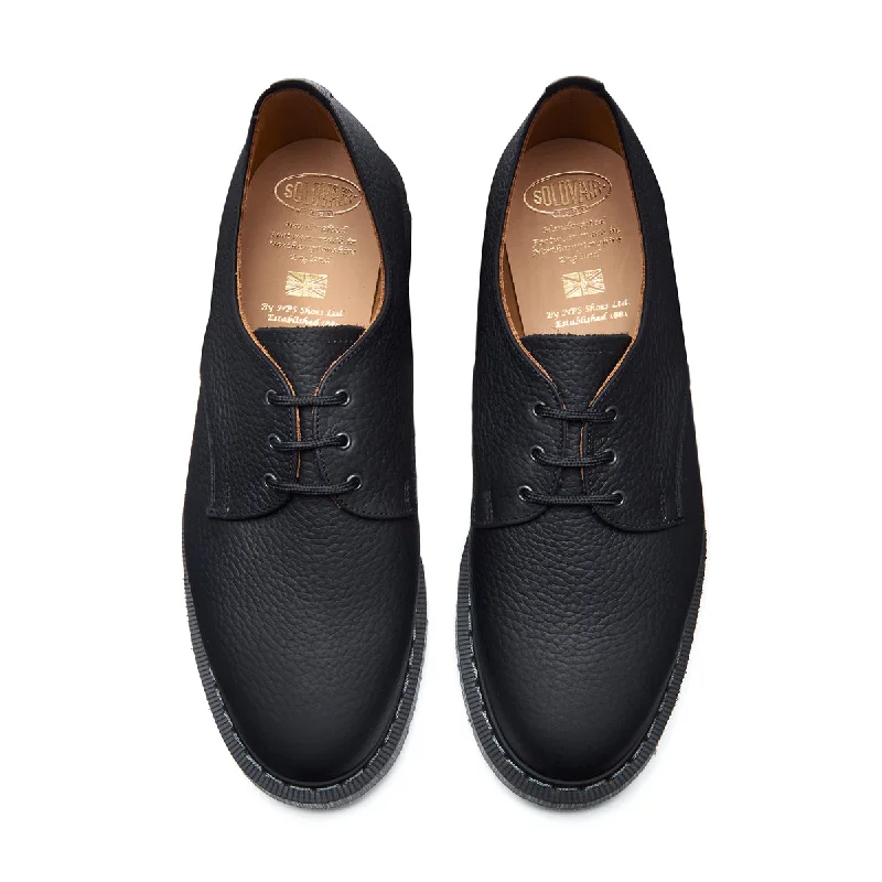 Black Greasy Grain Gibson Shoe