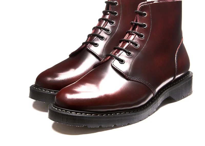 Burgundy Rub-Off 6 Eye Astronaut Boot