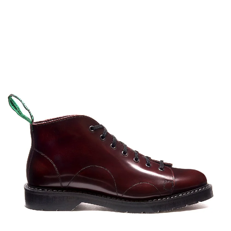 Burgundy Rub-Off Monkey Boot