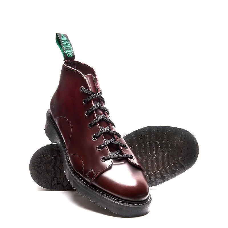 Burgundy Rub-Off Monkey Boot